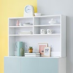 모던 오픈형 상부 와이드 주방수납장 1200 깔끔한 그릇장 선반 접시 멀바우