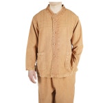 남성 20수 한벌 개량한복 생활한복 법복 황토 M