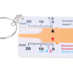 0-20mm 마우토 타이어 트레드 깊이 게이지 캘리퍼스 자동차 심도계 캘리퍼타이어 휠 측정 도구 1 개