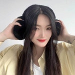 블랙 겨울 귀마개 마카롱 여성 귀마개