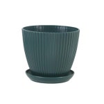 수반 화병 가든 냄비 트레이 재배자 꽃 식물 멀티 컬러 묘목 보육 야외 실내 FU Green M Green M 11x10