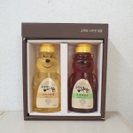 경북 영주 소백산나무꾼벌꿀 아카시아꿀 잡화꿀 500g 곰돌이세트 2개