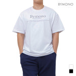 바이모노 M 바이모노 PLUS 시그니처 세미오버 반팔티 남자 오버핏 베이직 남성 로고 반팔 M L