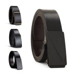 심플 댄디 자동버클 튼튼 세련된 라인 가죽 벨트 컷팅라인