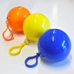 일회용 휴대용 비옷 우의 우비 우비공 캡슐 키링