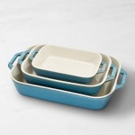 Williams Sonoma 윌리엄스소노마 스토브 스톤웨어 사각 베이킹 디쉬 3세트