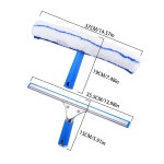 1 2개 창문 청소 콤보 스퀴지 마이크로파이버 세척기 샤워 자동차 가정용 유리 와이퍼 도구
