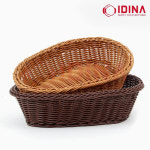 라탄 바구니 타원 소 중 과일 야채 빵 소쿠리 1개