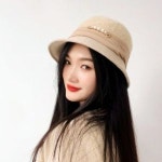 소피안 진주 버킷 햇 털모자 벙거지 모자