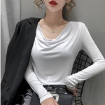 J0685 여성 긴팔 티셔츠 슬림핏 루즈핏
