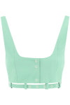 GANNI NB02 가니 여성 티셔츠 organic cotton cropped top 484