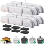 Smozov 고양이 분수 필터 6팩 반려동물 교체 84oz 2와 호환 5L 배터리 작동 DPWFP6