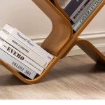 북트리 스탠드 간이 북스탠드 수납 세로 정리함 책꽂이 회전책장 원색 휘어진 나무 책장 클래식 원색 휘어