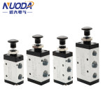 수동 밸브 2 방향 5 위치 푸시 앤 풀 공압 4R210-08