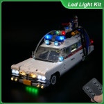 레고조립커스텀 블록 피규어 10274 GHOSTBUSTERS 빌딩 블록 벽돌 전용 Led inlcuded 용 LED 라이 ECTO-1