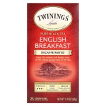 트와이닝 Twinings 100 순수 홍차 잉글리시 브랙퍼스트 디카페인 티백 25개 50g 1 76oz