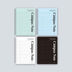 캠퍼스 PP 유선 스프링 노트 공책 X2개 색상랜덤 WFD193A