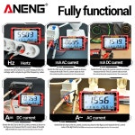 ANENG 613 스마트 멀티미터 실시간 전원 측정 테스터 AC DC 전류계 전압계 4000 카운트 디지털 멀티메트로 도구