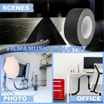 프리미엄 등급 헤비 듀티 개퍼 테이프 전기 코드용 무반사 다용도 방수 바닥