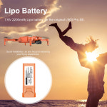 7 4V 2200mAh RC 드론 Lipo 배터리 항공기 모델 액세서리 L900 Pro SE 용 리튬 교체 예비 부품
