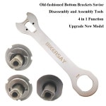 다기능 자전거 BB 렌치 4 in 1 전문 하단 브래킷 도구 구식 중앙 축 제거