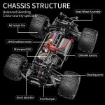 KF18 1 14 4WD RC 자동차 오프로드 레이싱 고속 브러시리스 모터 2 4G 원격 제어 트럭 75km H LED 조명 장