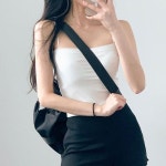 옷자락 여자 여름 워터밤 슬림핏 탱크탑 면 나시