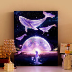 아트조이 아트조이 DIY LED 보석십자수 캔버스형 꿈꾸는 고래 리뉴얼