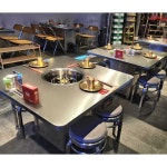 불판 테이블 식당 고기집 스테인레스 식탁 포장마차 A타입