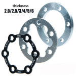 자전거 브레이크 디스크 가스켓 수정 피팅 두꺼운 2 3 4 5 슬라이드 6 홀 플랜지