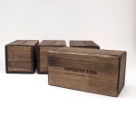 세련공간 빈티지 원목 우드박스 수납함 각인추가 이상 1개