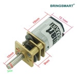 BringSmart N20 rpm 마이크로 DC 기어 모터 3V 장비 로봇 잠금 12V 15-1500