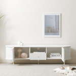 파로마 이즈 라인 서랍 도어 템바보드 거실장 1600x390x440mm