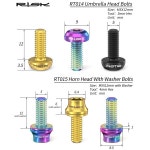 위험 M5x12mm 자전거 물병 케이지 고정 볼트 티타늄 합금 MTB 도로 병 홀더 나사 공기 펌프