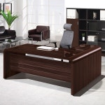 PRT 알페온 월넛 중역용책상 유리포함 APW-G1600 G1800