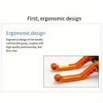 오토바이 수정 액세서리 CNC 이중 디스크 브레이크 핸들 조정 가능한 전기 자동차 레버