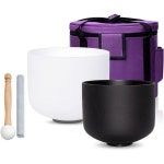 힐링 마음챙김 명상 요가 사운드 목욕용 크리스탈 싱잉볼 2pcs 음양 8 10 8-10 inch