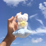 더큐엘 럭키비키 달곰 별곰 우주선곰 애착 인형 키링