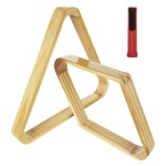 100 당구 포켓볼 CertBuy 2 Pack Wooden Billiard Ball Rack Solid Wood Pool Triangle 8 9 Diam