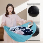 딜러버 이지런드리 런드리버킷 세탁바구니 빨래바구니 1개 스카이블루