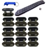 TC-모터 T8F 체인 2행정용 여분의 마스터 43cc 47cc 49cc 미니 ATV T8F Chain 116 Links With Extra 10pcs Master Link
