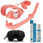 써핏 롤업 스노쿨링 장비 세트 안티포그액 코랄