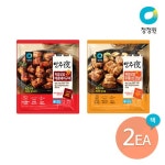 청정원 청정원 안주야 육즙팡팡 2종 두툼삼겹살1개 매콤돼지구이1개 400g 2개