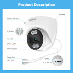 Srihome 보안 CCTV 와이파이 카메라 양방향 오디오 알람 ONvif 비디오 감시 NVR 작동 MP 돔 IP H26 SH030 4