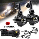 E9 오토바이 LED 보조 헤드 라이트 BMW R1200GS LC 모험 용 플립 형 안개등 보호 장치 R1250RT