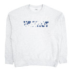 와이낫 남녀공용 오버핏 면100 프린팅리라이트 맨투맨 멜란지