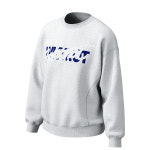 와이낫 남녀공용 오버핏 면100 프린팅리라이트 맨투맨 멜란지