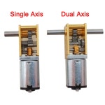 자체 기어 소형 감소 모터 저속 단일 샤프트 듀얼 1218 N20 12V Single Axis 12V136