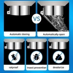 파이프마개스쿼팅 팬 냄새 방지 플러그 스테인레스 스틸 스쿼트 변기 탈취 욕조 막힘 커버 액세서리