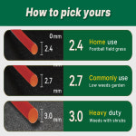 15m 2 2 잔디 깎기 나일론 트리머 로프 브러시 커터 라인 와이어 깎는 기계 액세서리